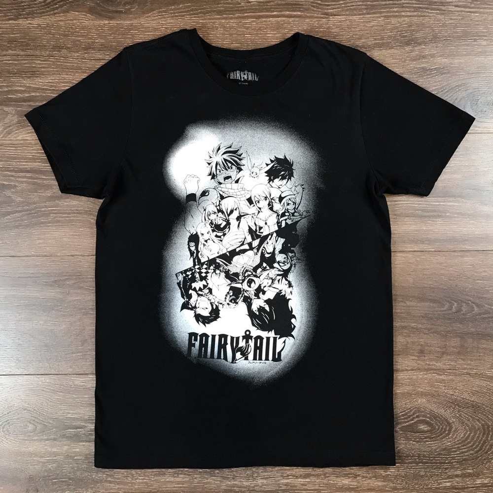 Fairy Tail Adventures Of A Guild Of Wizards In A World Of Magic Black Shirt Sz M